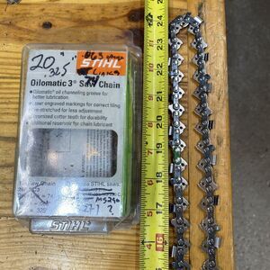 New Stihl 20" Chainsaw Chain .325" .063" 74 Drive Link. OEM.  Package Beat Up.
